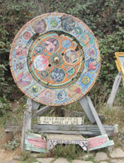the wheel of life 
at the Albany Bulb...